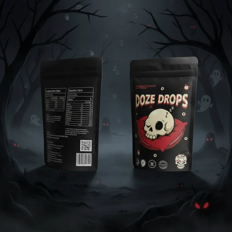 Doze Drops zero-sugar CBD sleep gummies with full-spectrum CBD, CBN, and CBG