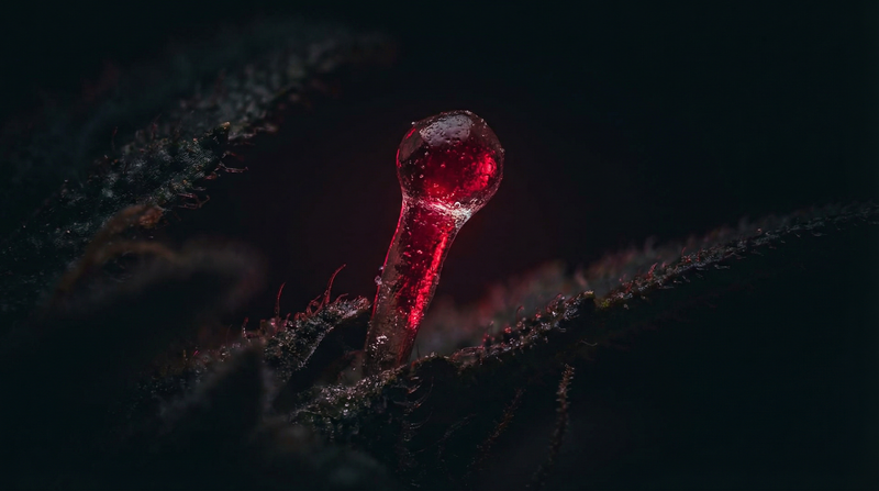 Amber hemp extract and gummies in moody night lighting — what is CBN, the sleep cannabinoid