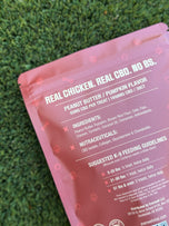 Cerberus Chews back panel — ingredients, nutraceuticals and K-9 feeding guidelines