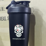 Everwell skull logo shaker bottle with everwellvital.com printed on the front